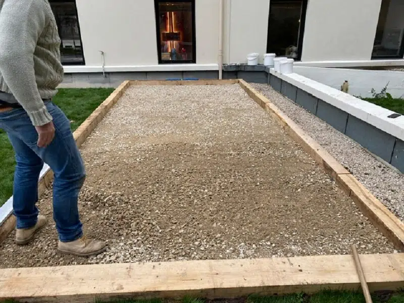 Terrain de boules faire un terrain de pétanque