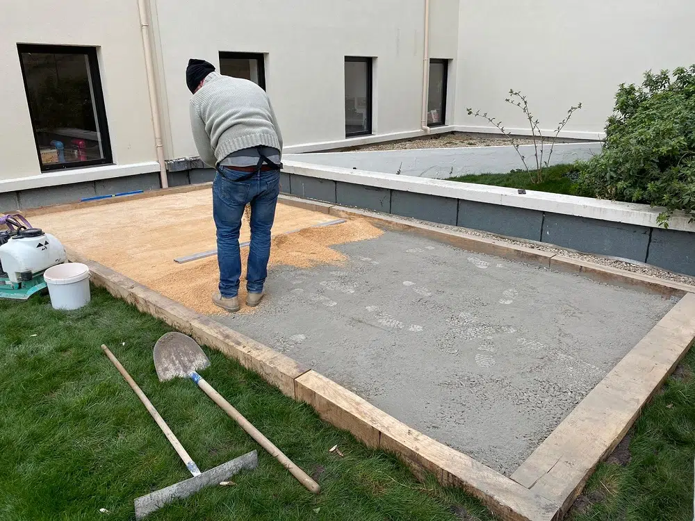 de boules faire un terrain de pétanque