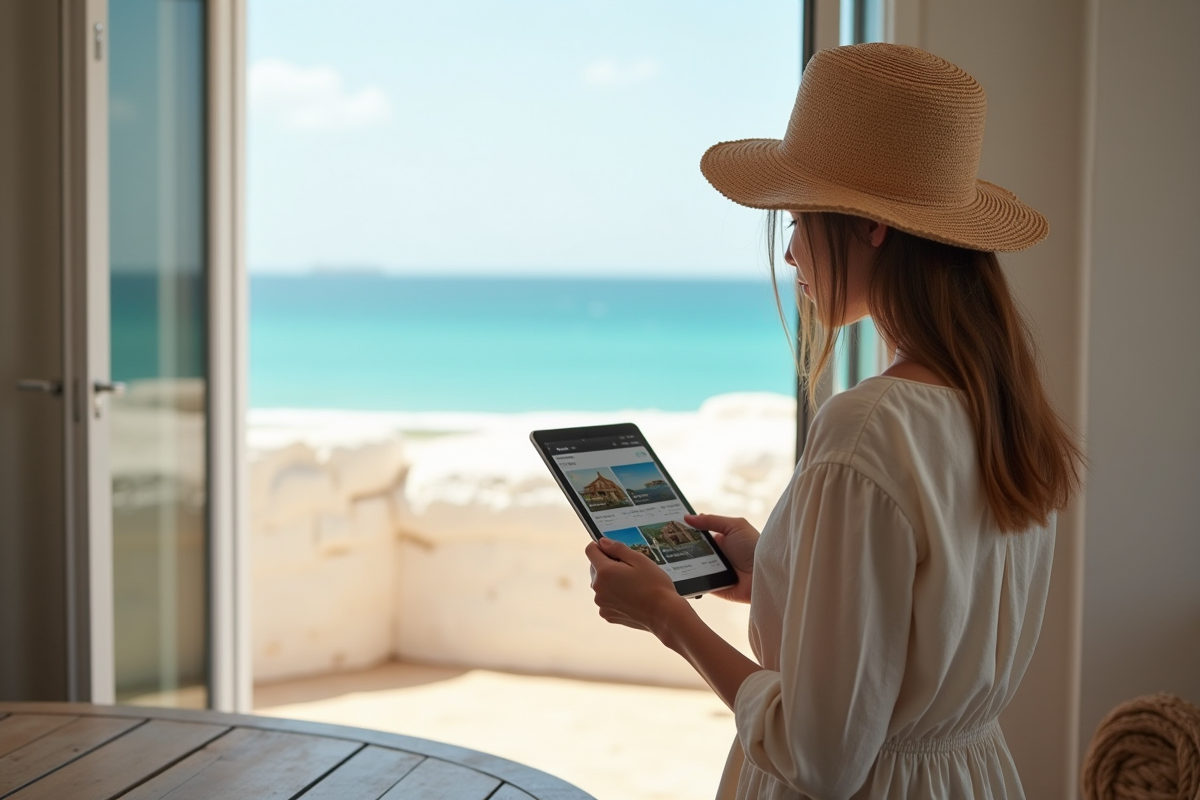 Jeune femme regardant par la fenêtre d