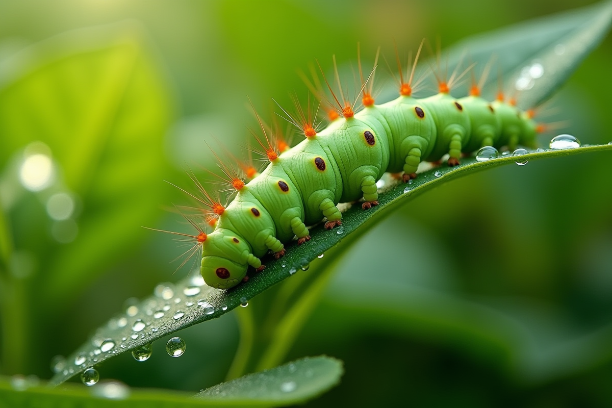 chenille verte