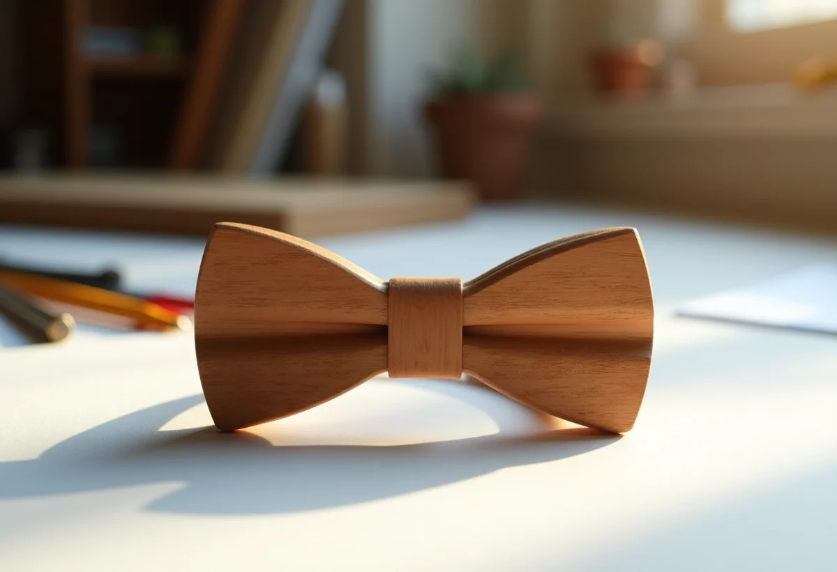 noeud papillon en bois