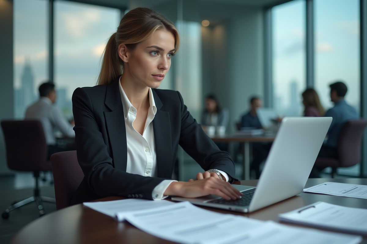 Jeune responsable conformité lors d